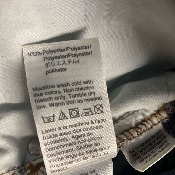 J.CREW Women’s Jeans 9” High-Rise Toothpick Polka Dot Blue Inseam 26” - Picture 3 of 10